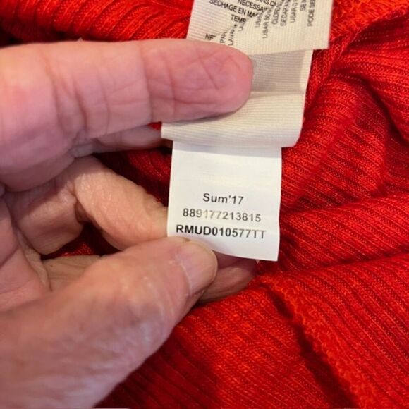 NWT Rachel Rachel Roy July Dress in Lava Ribbed Stretch Asymmetic Hem Size XXL - Picture 8 of 11